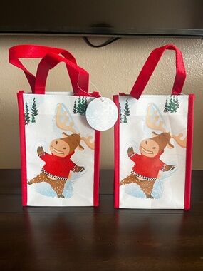 See’s Candy Christmas Holiday Mini Tote Bags (Lot of 2) – NWT